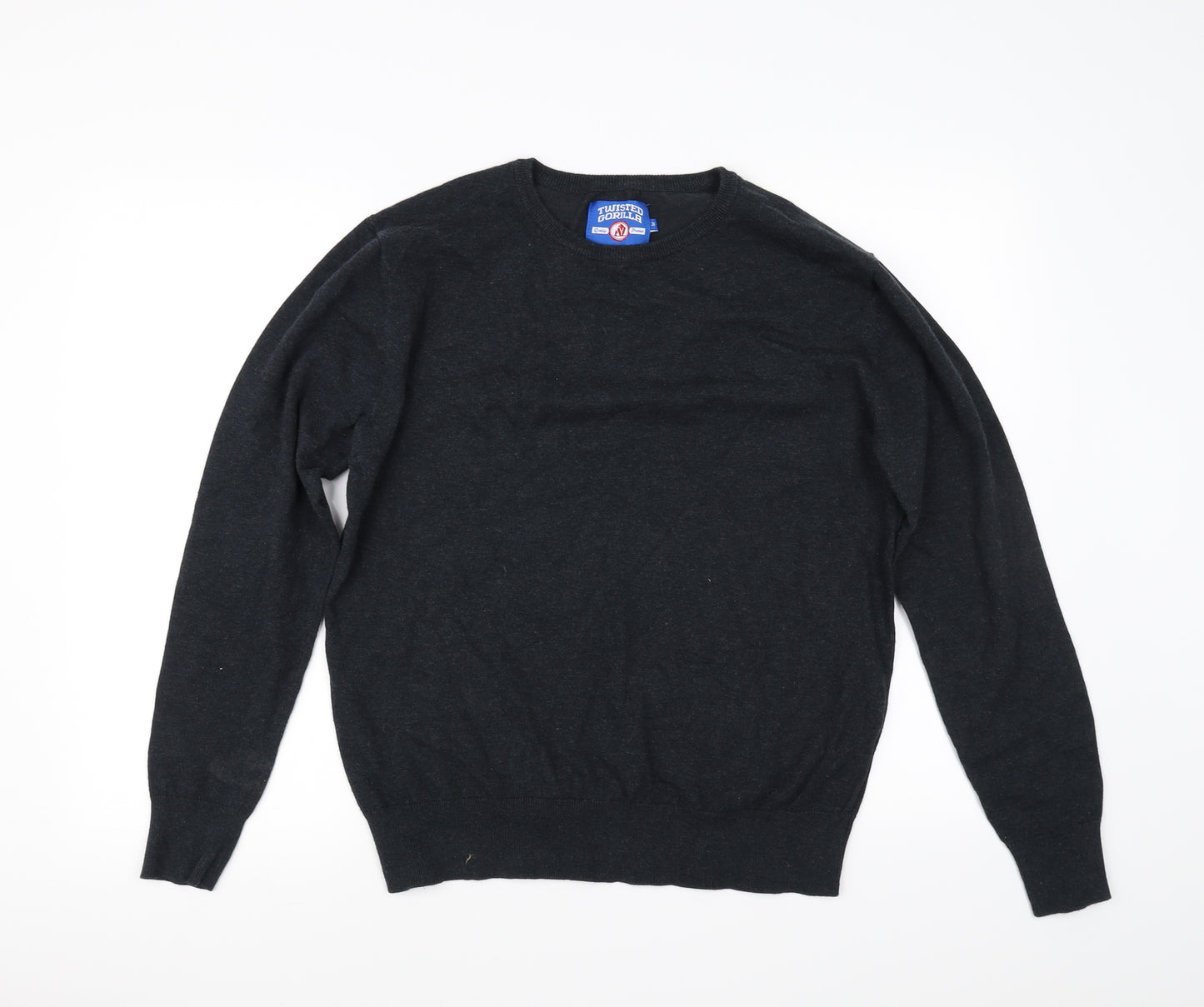 Twisted Gorilla  Mens Grey   Pullover Jumper Size M