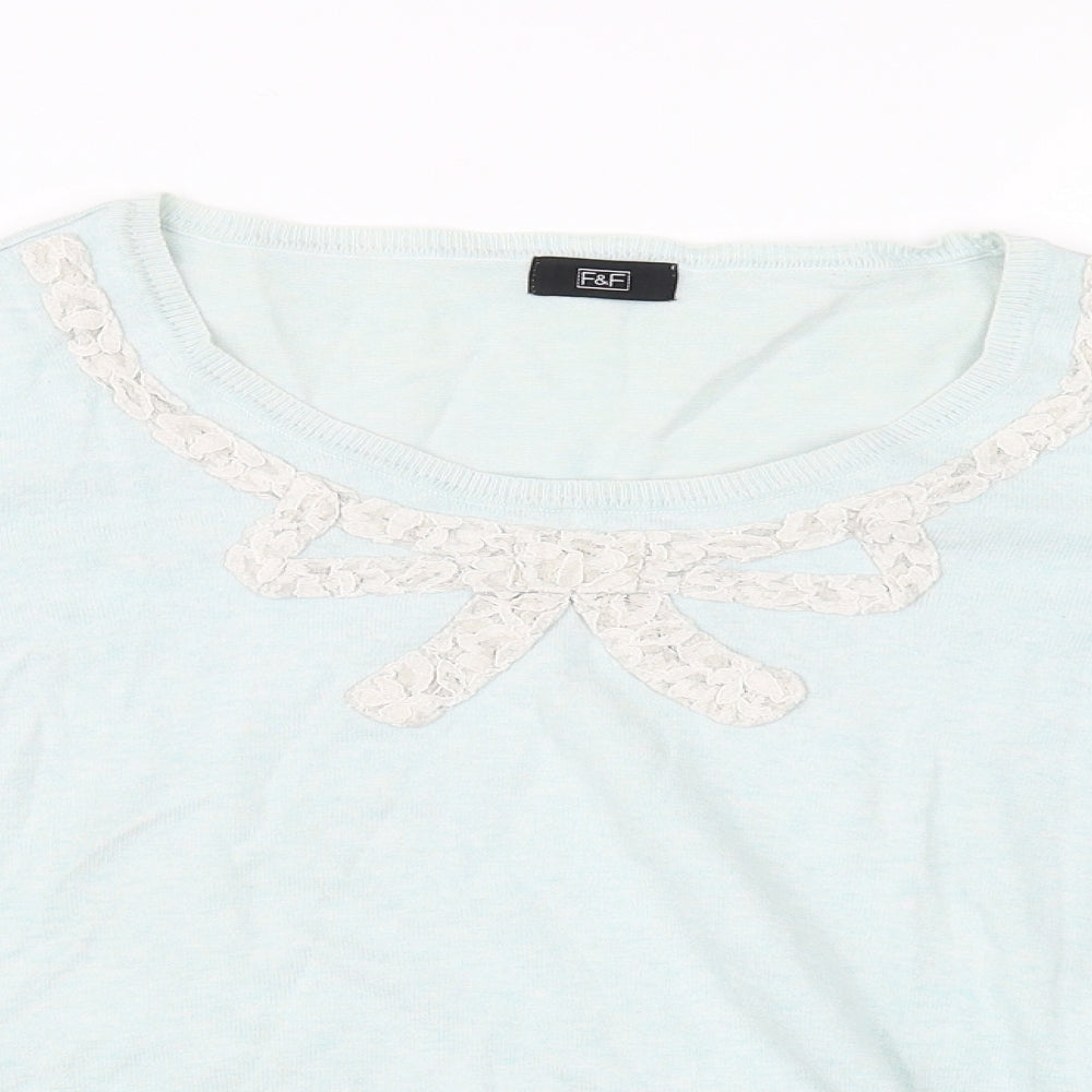 F&F Womens Blue   Pullover Jumper Size 14