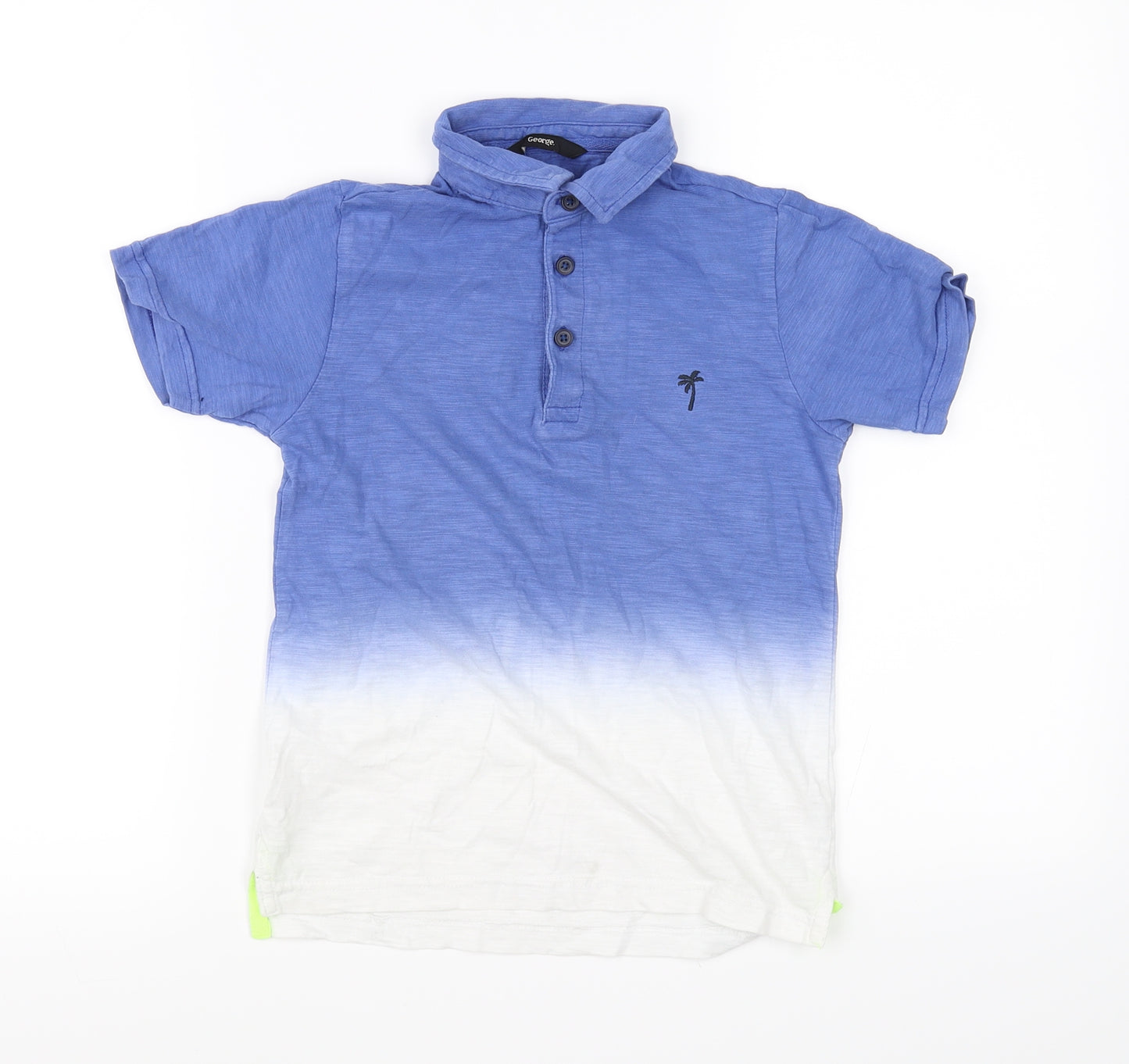 George Boys Blue   Basic T-Shirt Size 7-8 Years