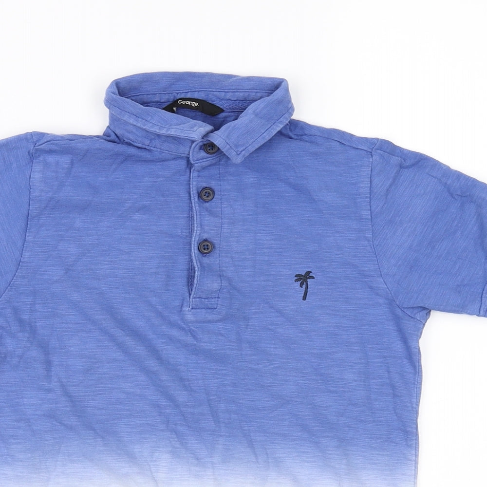 George Boys Blue   Basic T-Shirt Size 7-8 Years