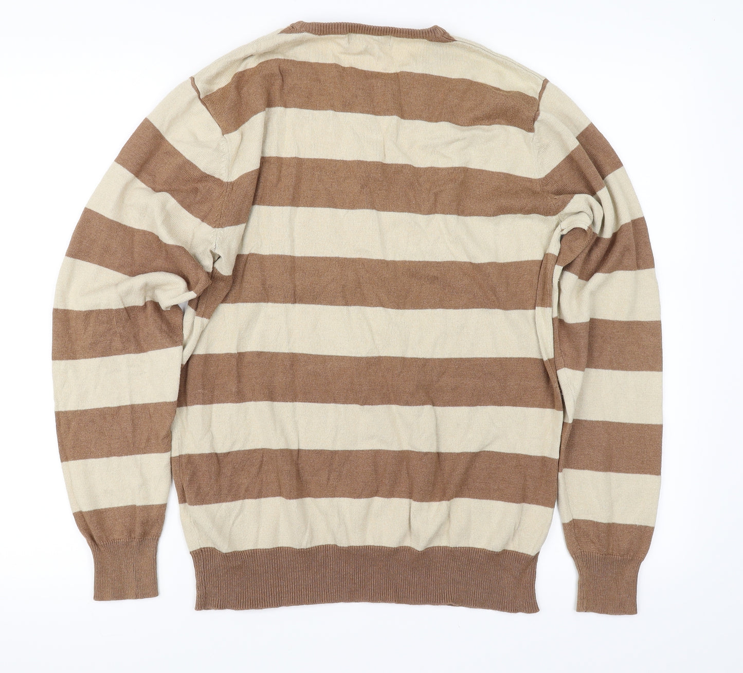 Greenwoods  Mens Clear Striped  Pullover Jumper Size S