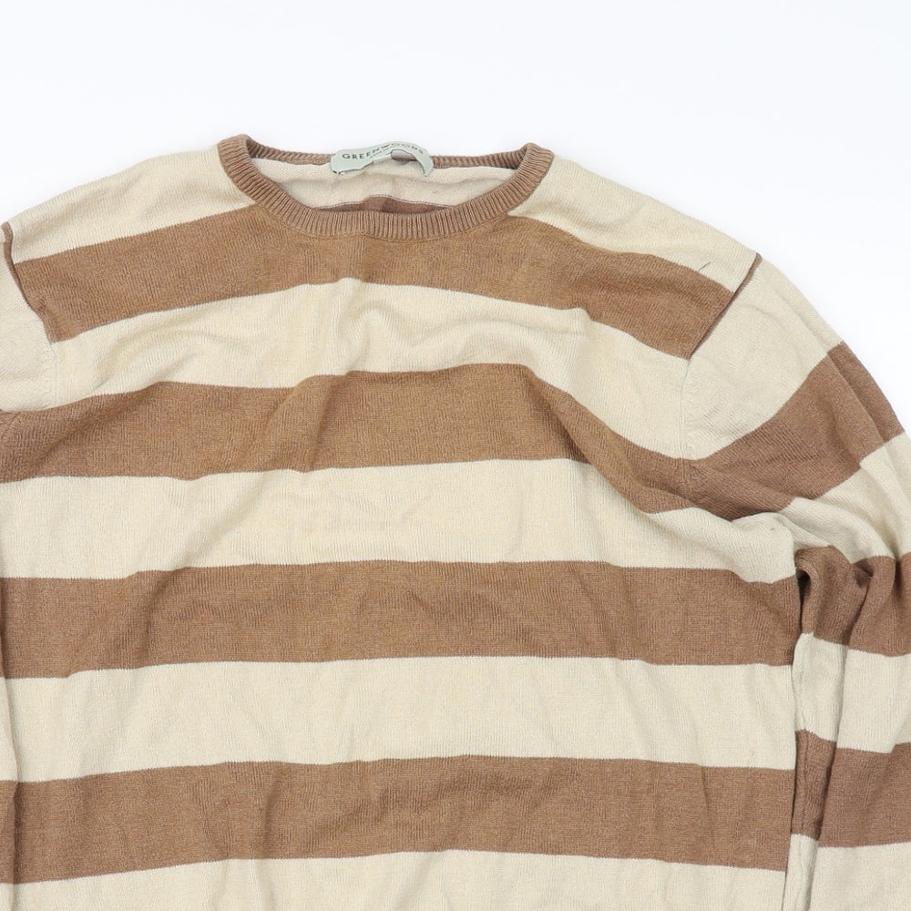Greenwoods  Mens Clear Striped  Pullover Jumper Size S