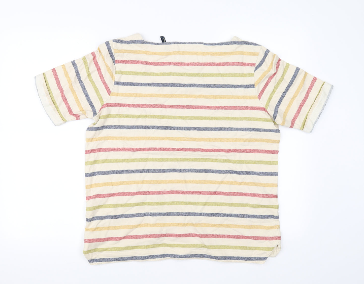 Seasalt Womens Ivory Striped  Pullover Jumper Size 12