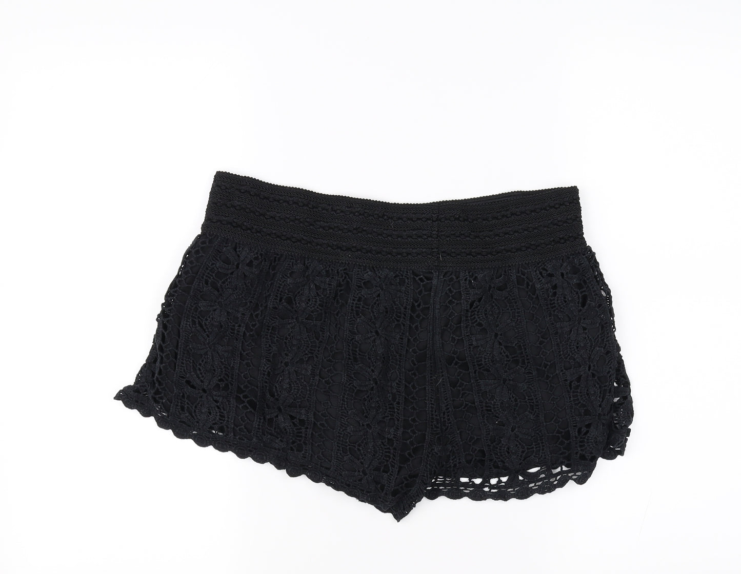 Rewind Womens Black   Sweat Shorts Size L