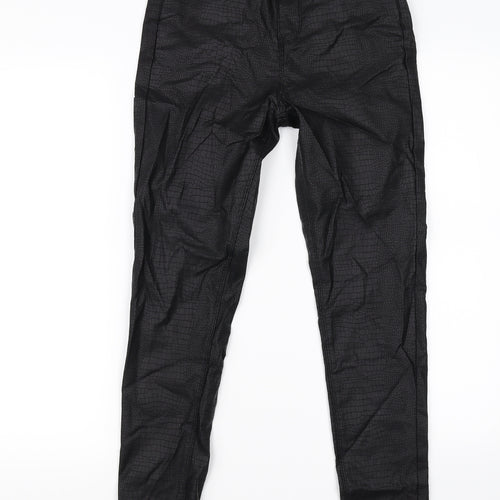 SheIn Womens Black Animal Print  Trousers  Size XS L28 in