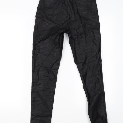 SheIn Womens Black Animal Print  Trousers  Size XS L28 in