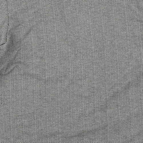 Weekends Womens Grey Herringbone  Cardigan Jumper Size M