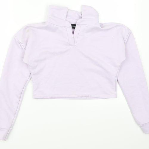 Pretty Little Thing Womens Purple   Pullover Sweatshirt Size 4