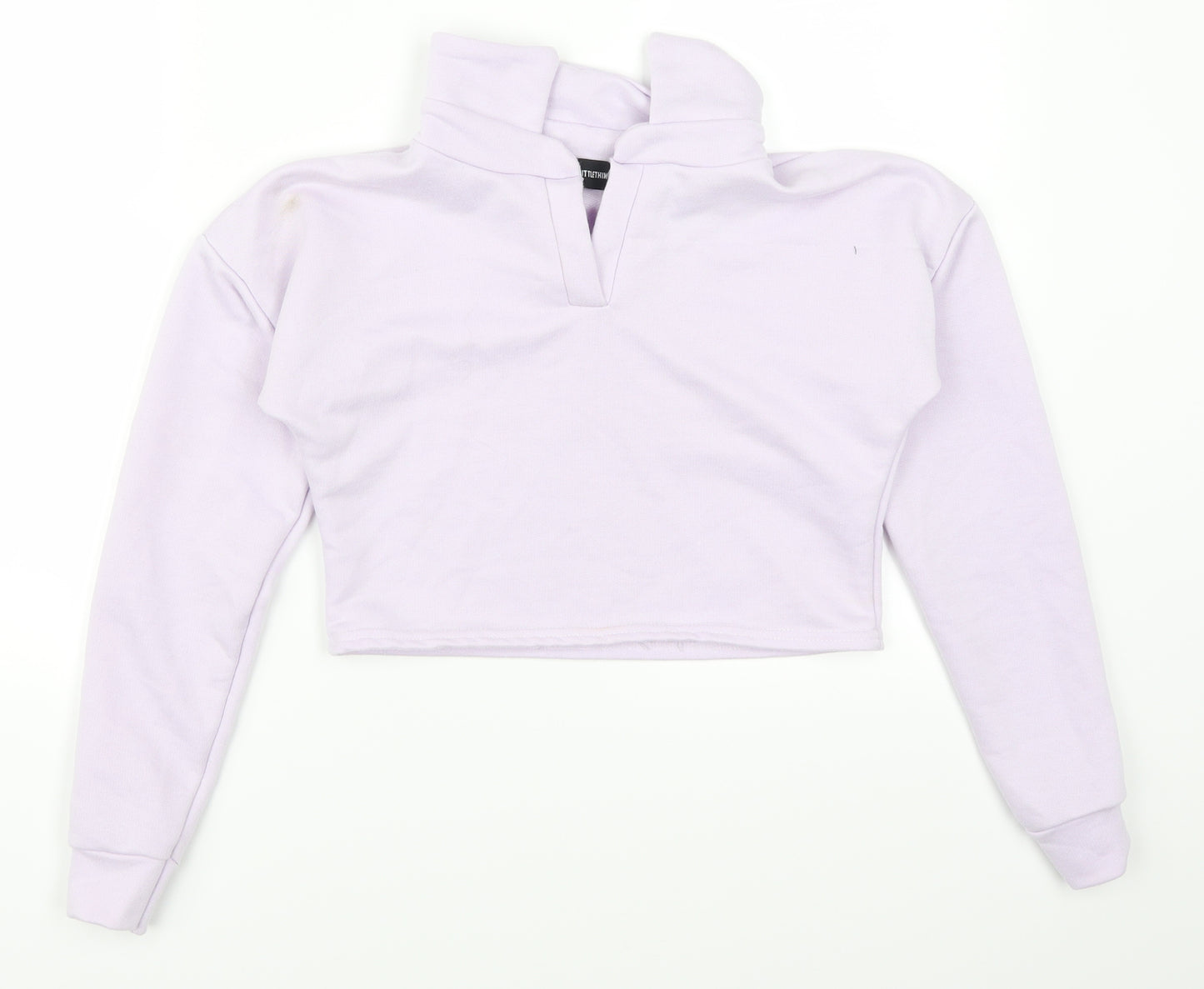 Pretty Little Thing Womens Purple   Pullover Sweatshirt Size 4