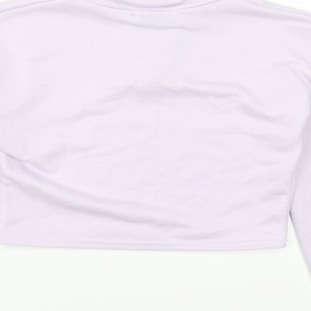 Pretty Little Thing Womens Purple   Pullover Sweatshirt Size 4