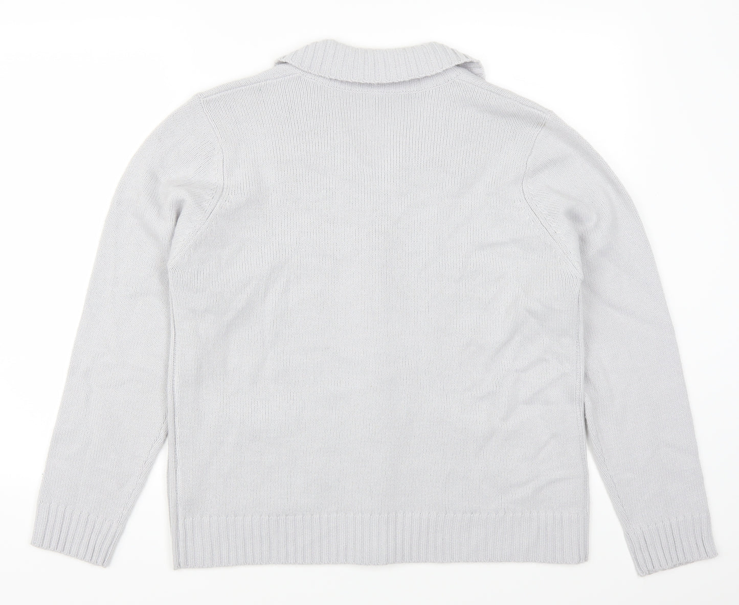 Preworn Womens Grey   Cardigan Jumper Size 16