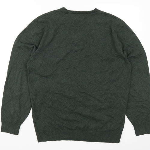 Greenwoods Mens Green   Pullover Jumper Size L