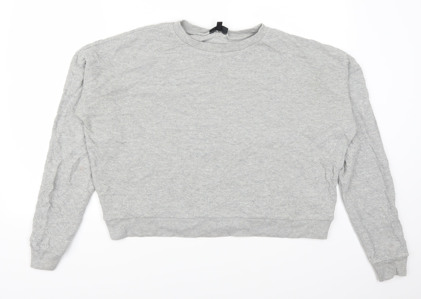 Topshop Womens Grey   Pullover Sweatshirt Size 12
