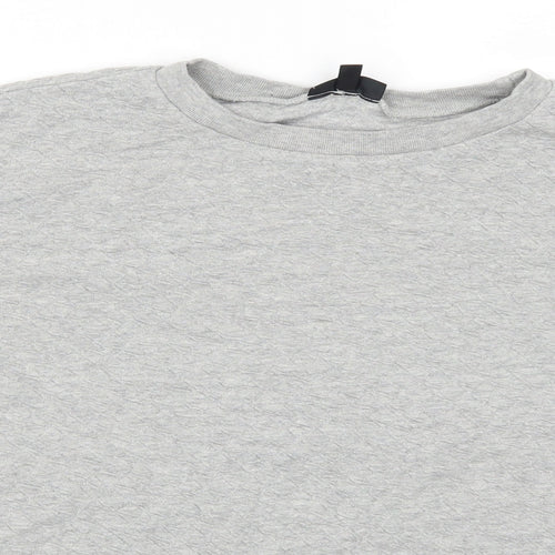Topshop Womens Grey   Pullover Sweatshirt Size 12