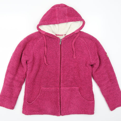 Weird Fish Womens Pink   Full Zip Hoodie Size XL