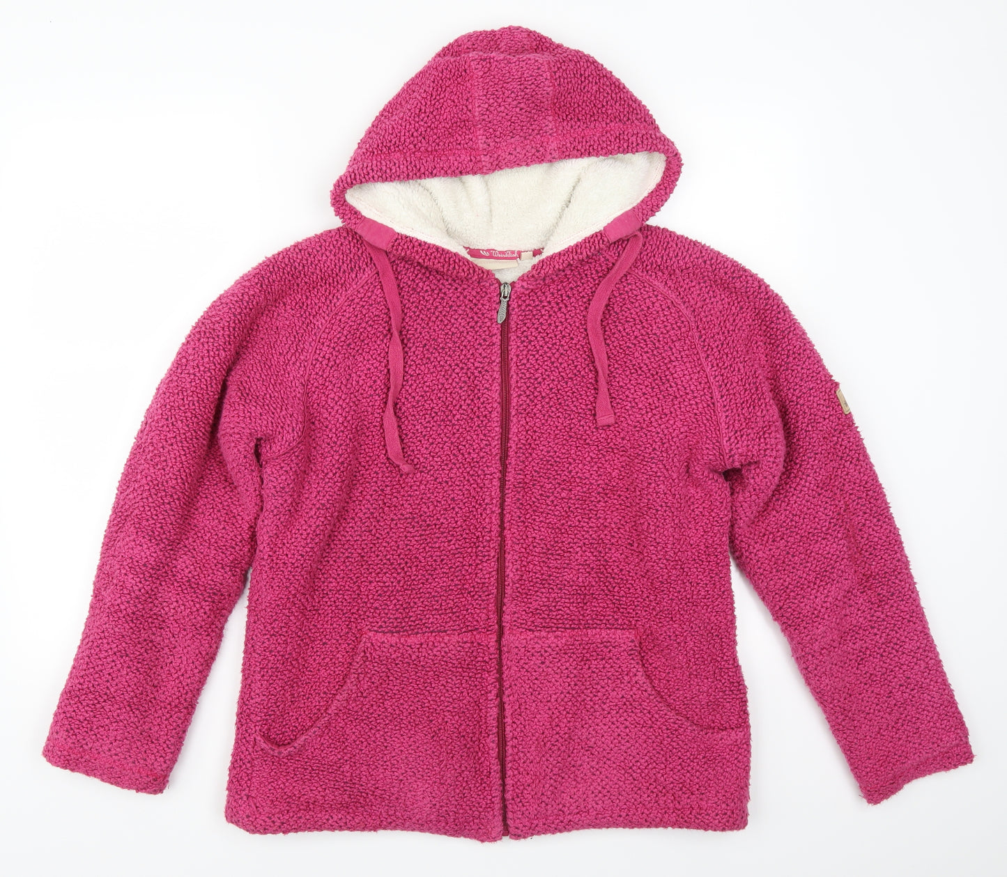 Weird Fish Womens Pink   Full Zip Hoodie Size XL