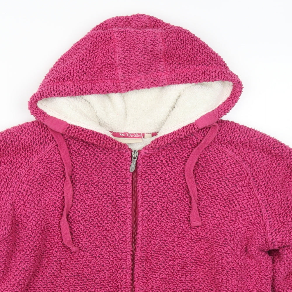 Weird Fish Womens Pink   Full Zip Hoodie Size XL