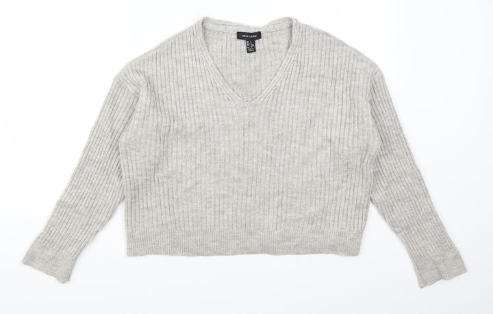 New Look Womens Grey   Pullover Jumper Size S