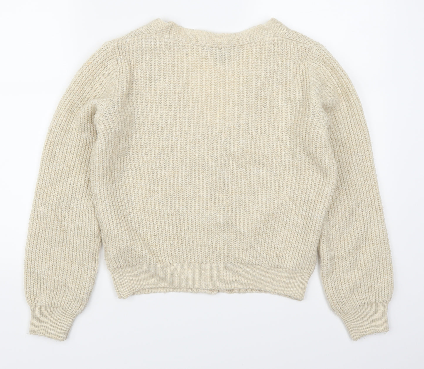 Primark Womens Beige   Cardigan Jumper Size 4