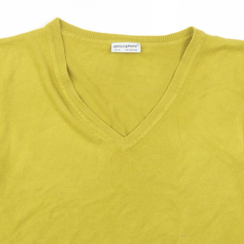 Atmosphere Womens Green   Pullover Jumper Size 16