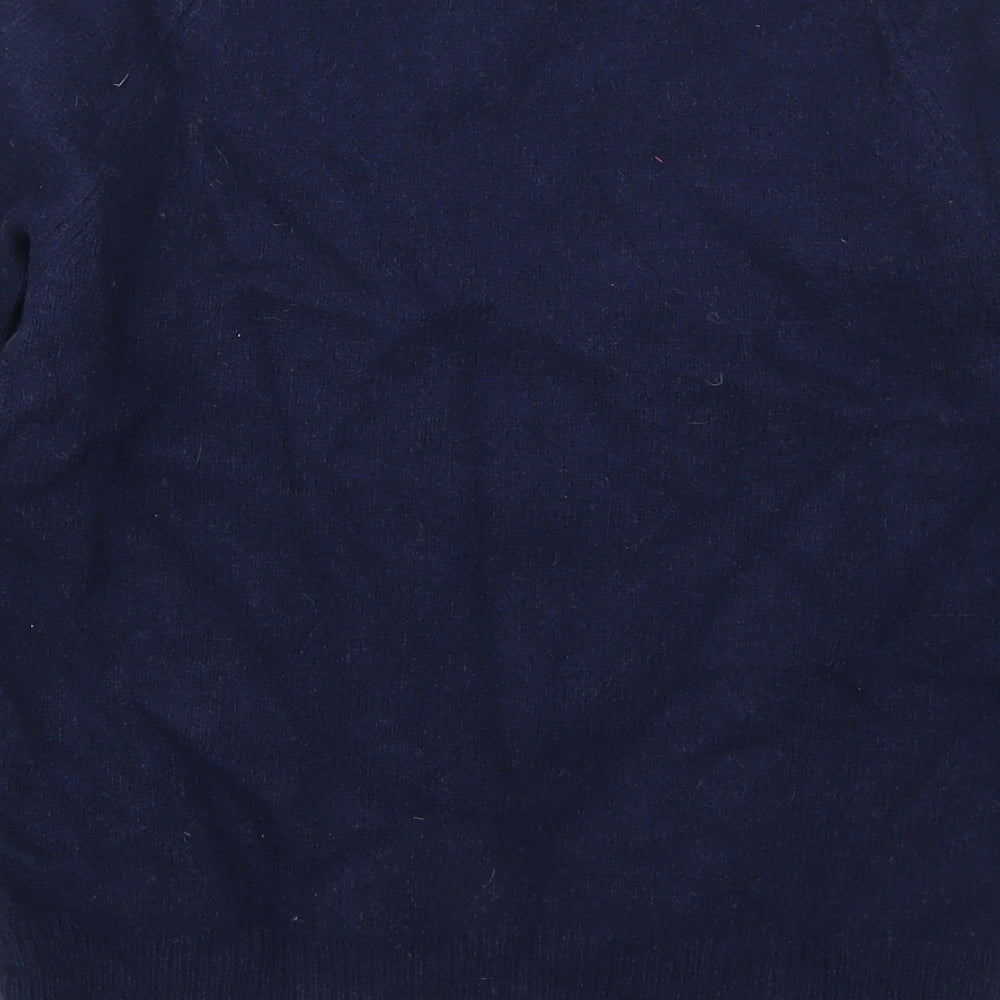 Arabella Womens Blue Polka Dot  Pullover Jumper Size 10