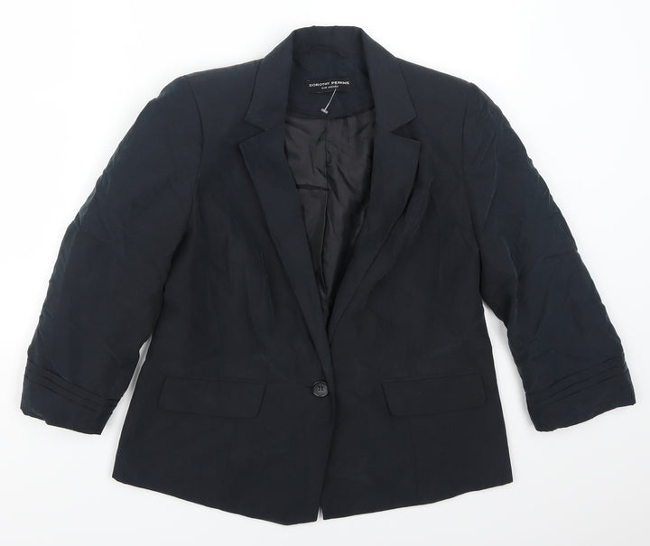 Dorothy Perkins Womens Grey Jacket Blazer Size 12