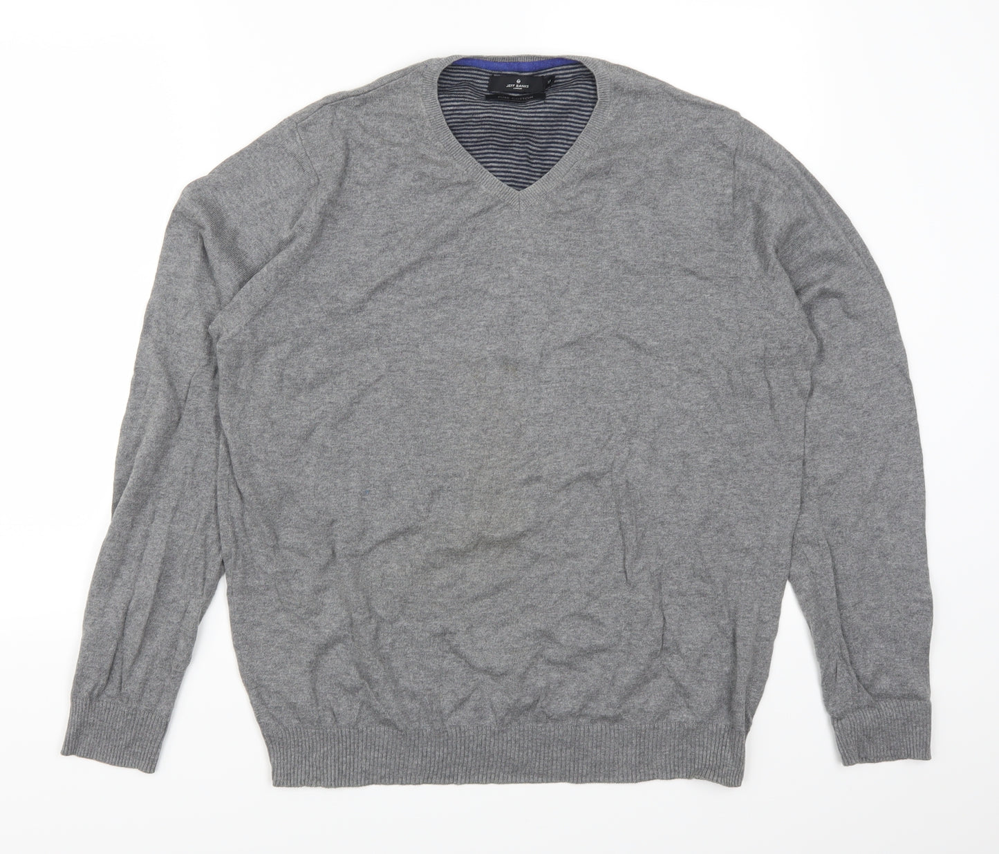 Jeff Banks Mens Grey   Pullover Jumper Size M