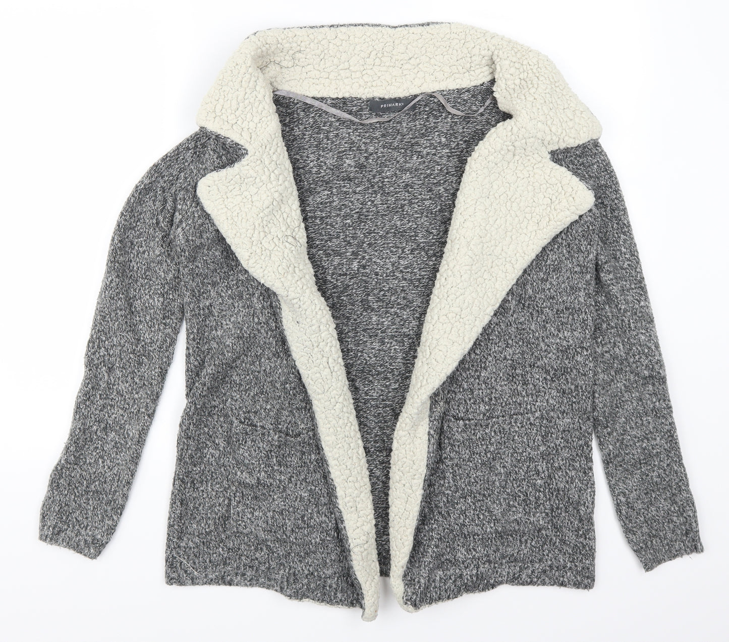 Primark Womens Grey   Cardigan Jumper Size 6