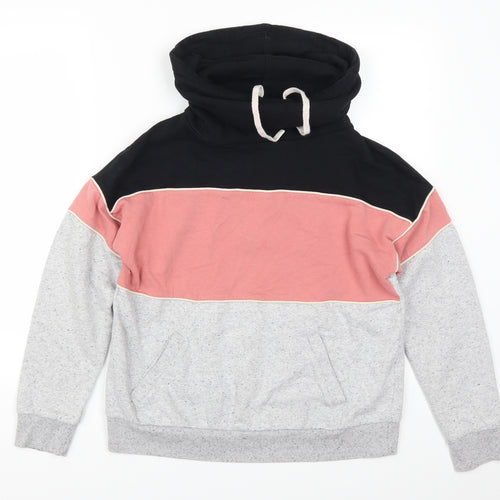F&F Womens Pink Striped  Pullover Sweatshirt Size S
