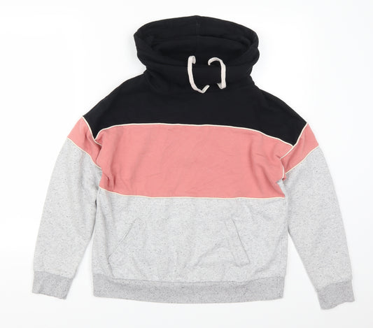 F&F Womens Pink Striped  Pullover Sweatshirt Size S