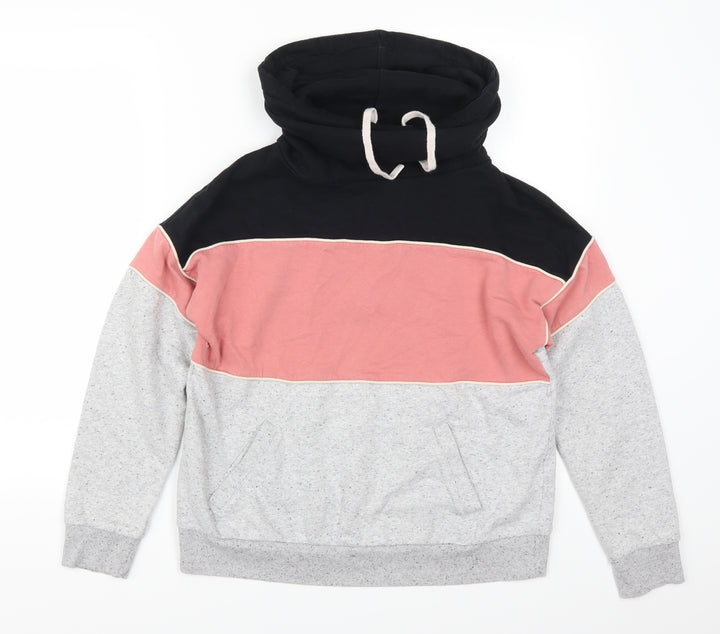 F&F Womens Pink Striped  Pullover Sweatshirt Size S