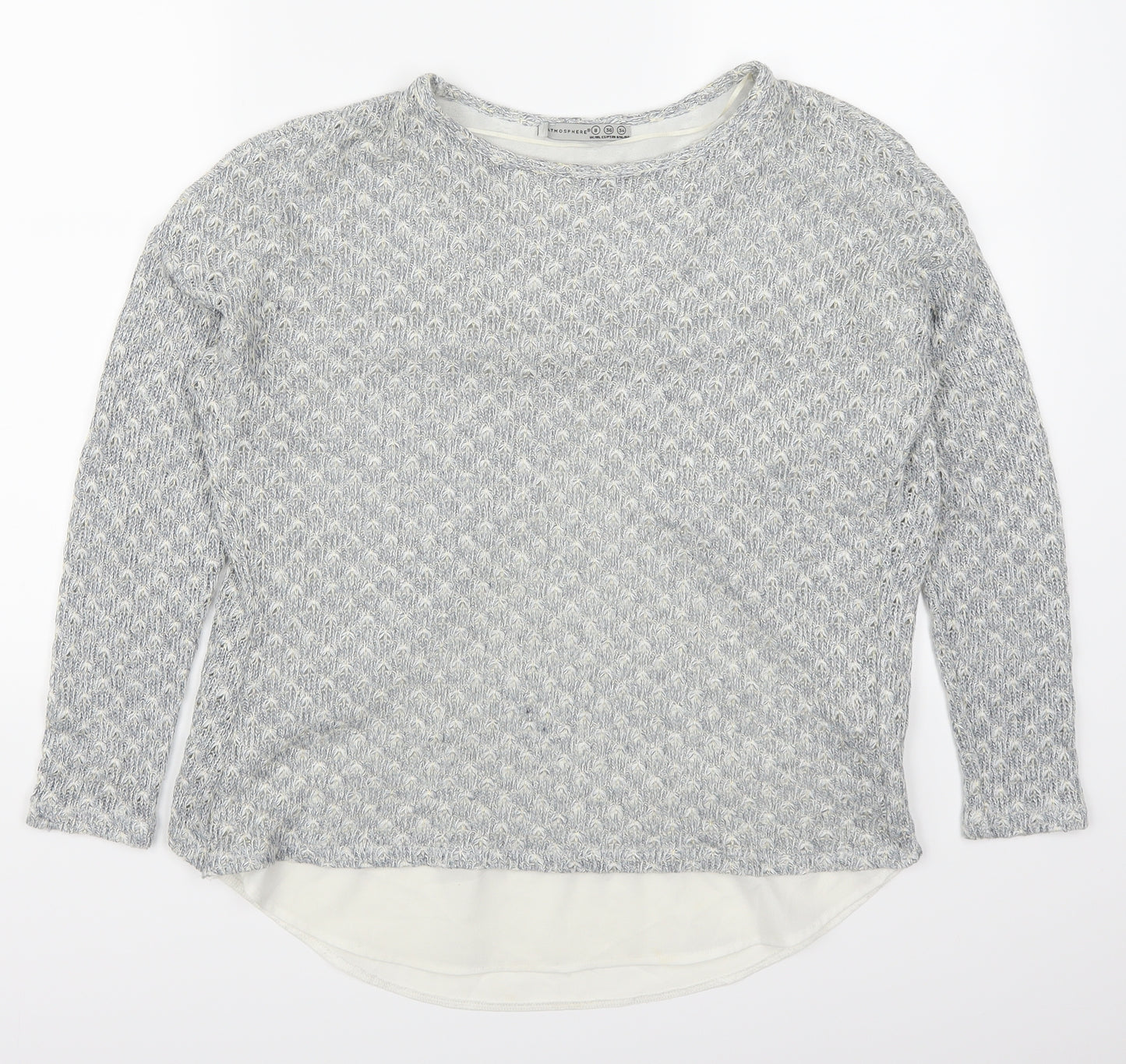 Atmosphere Womens Grey   Pullover Jumper Size 8