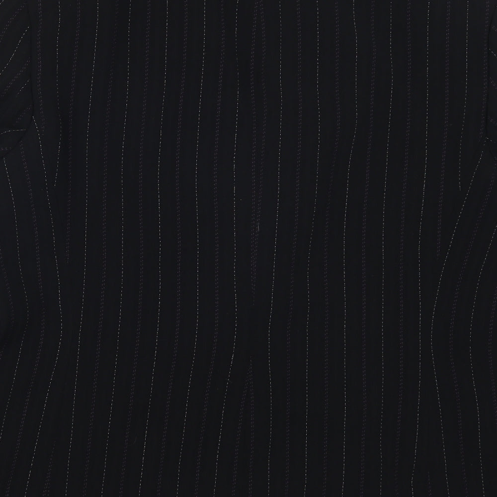 Debenhams Womens Black Striped  Jacket Suit Jacket Size 18