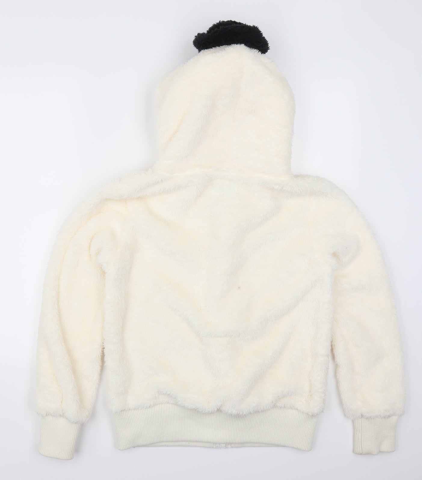 Atmosphere Womens White  Fleece Full Zip Hoodie Size 12  - Snowman