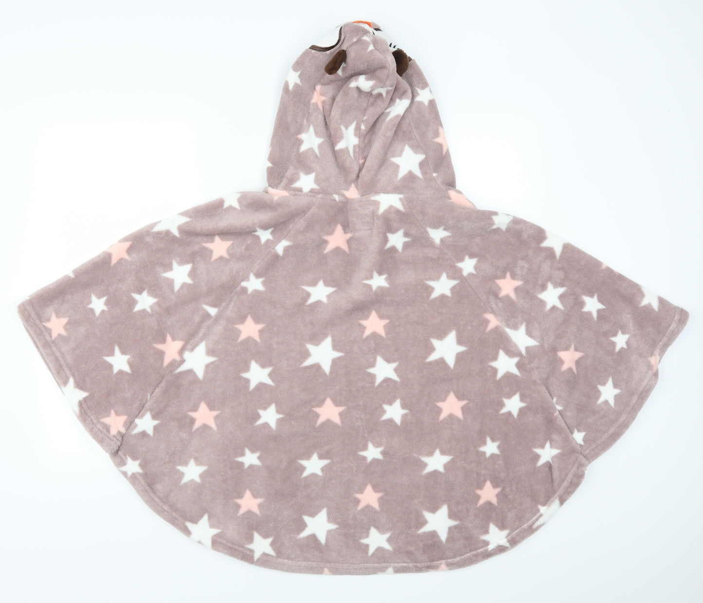 Primark Womens Pink Geometric  Top Pyjama Top One Size  - Owl Hood