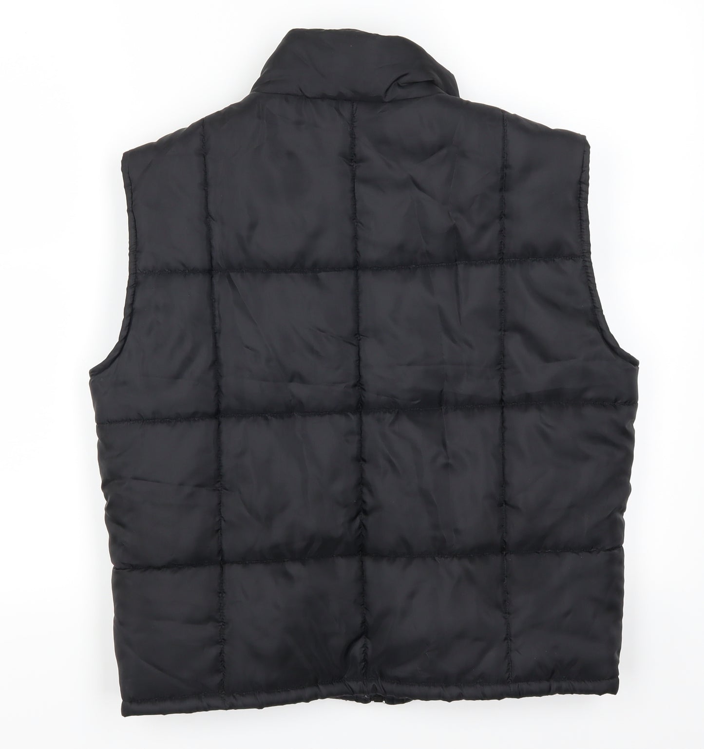 By Design Mens Black   Gilet Cape Size S