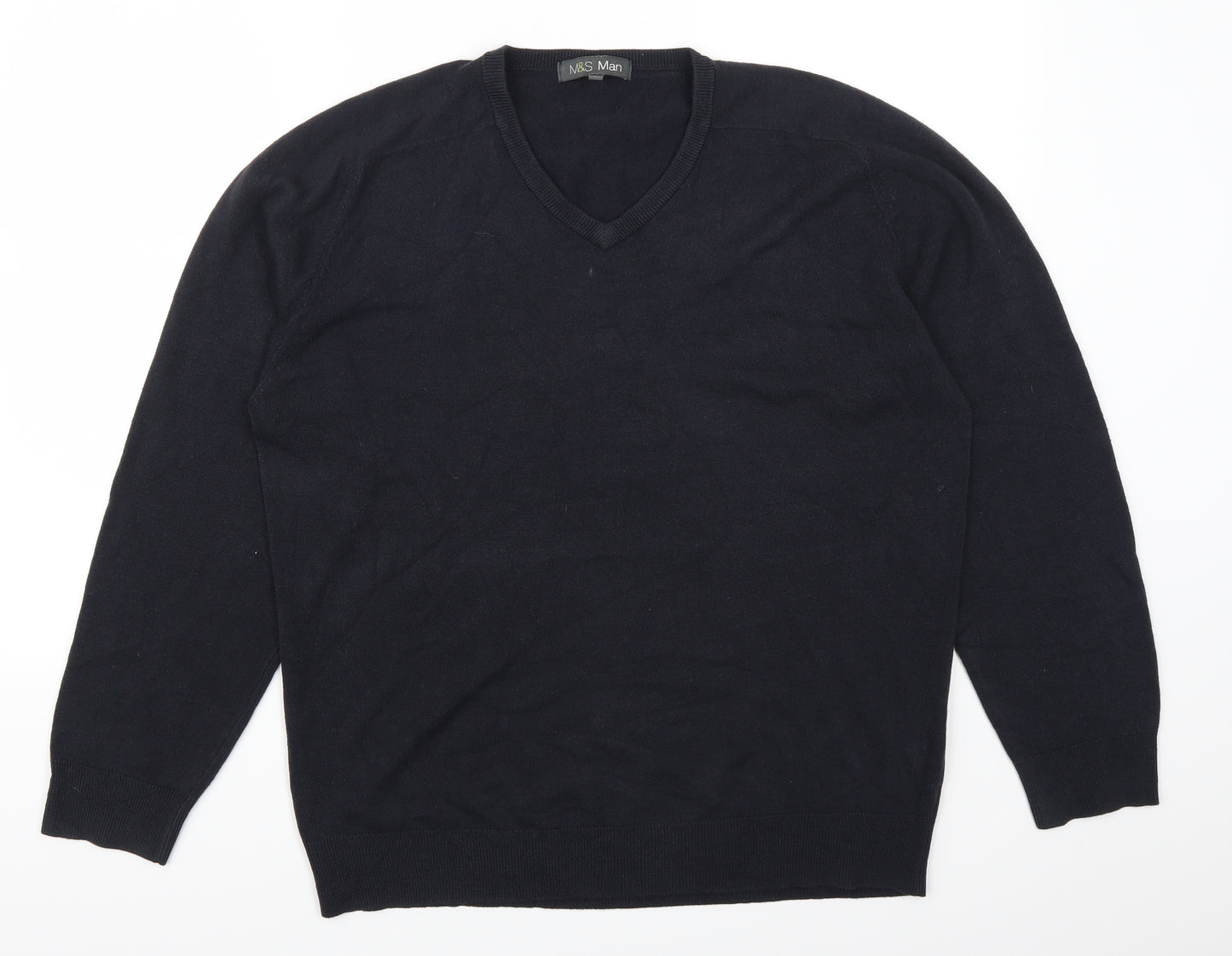 Marks and Spencer Mens Blue   Pullover Jumper Size L