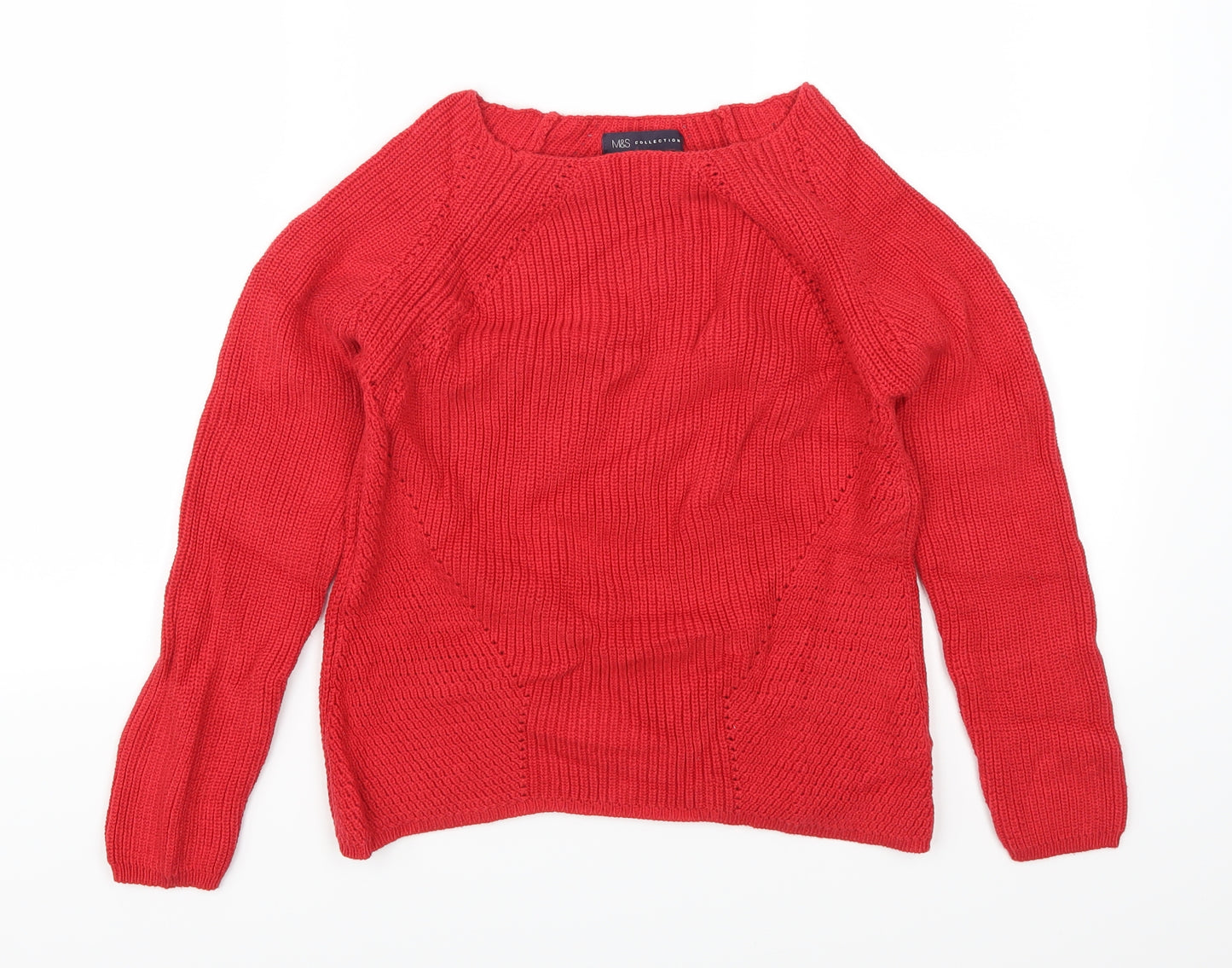 Marks and Spencer Womens Red   Pullover Jumper Size 12