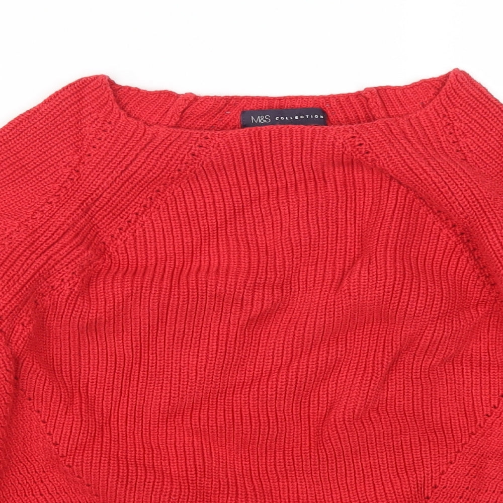 Marks and Spencer Womens Red   Pullover Jumper Size 12