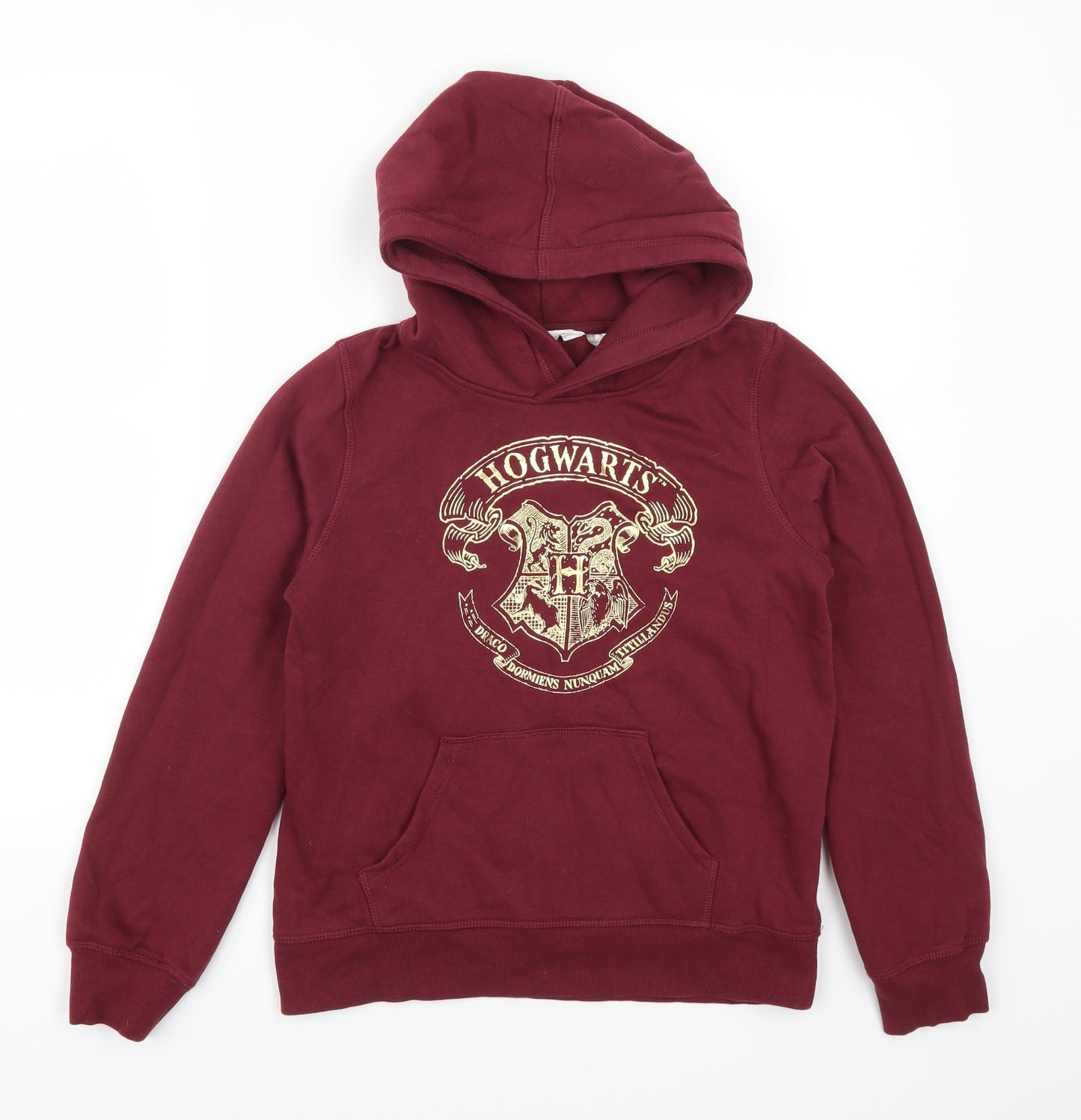 H&M Girls Red   Pullover Hoodie Size 11-12 Years  - Hogwarts
