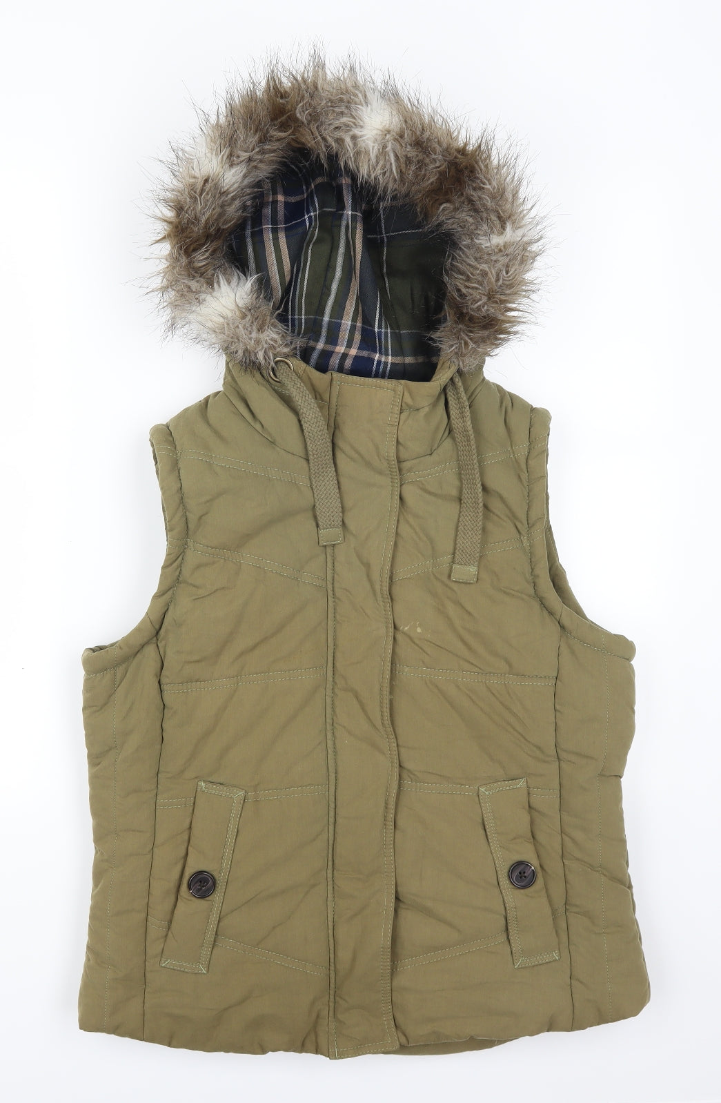 Marks and Spencer Womens Green   Gilet Coat Size 14