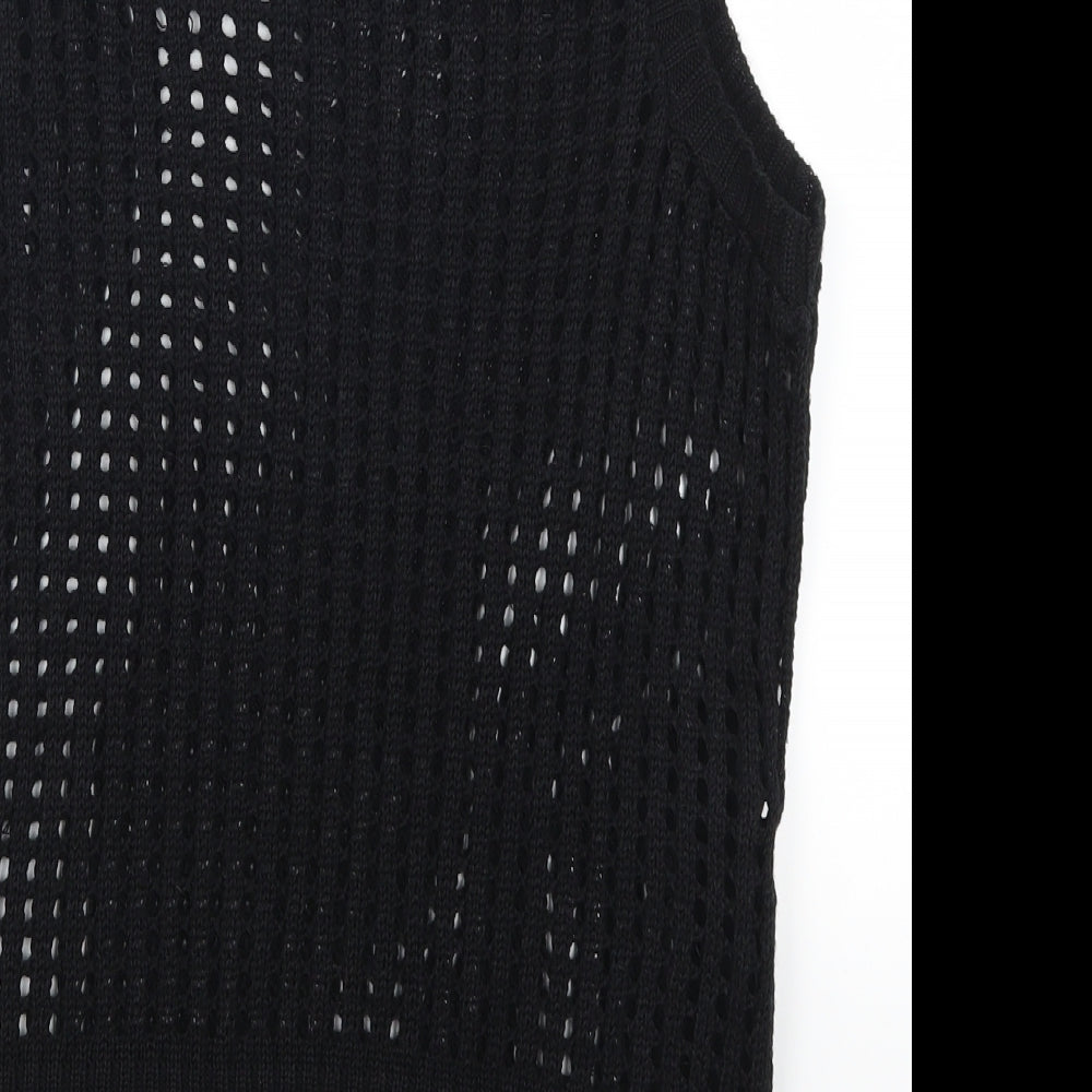 Topshop Womens Black   Vest Jumper Size 12
