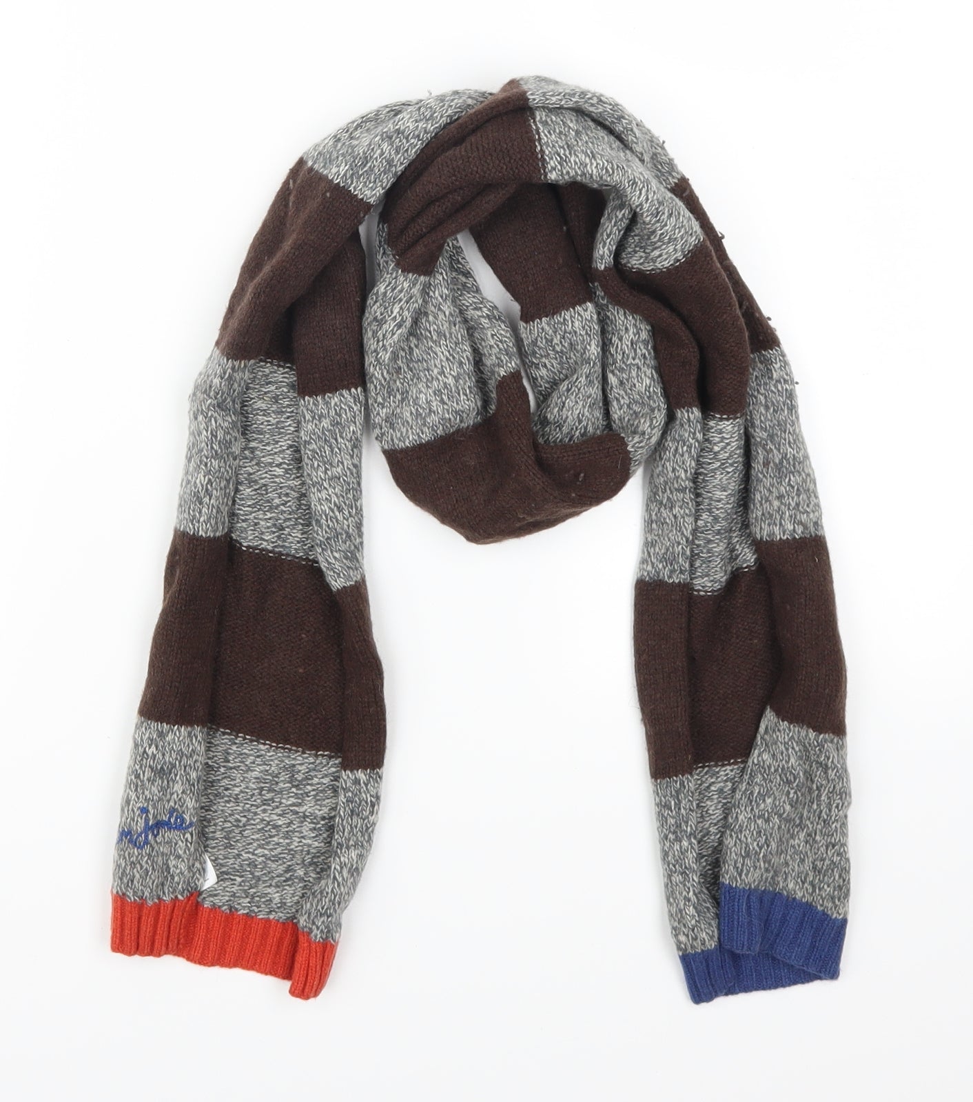 Joules Womens Brown Striped   Scarf