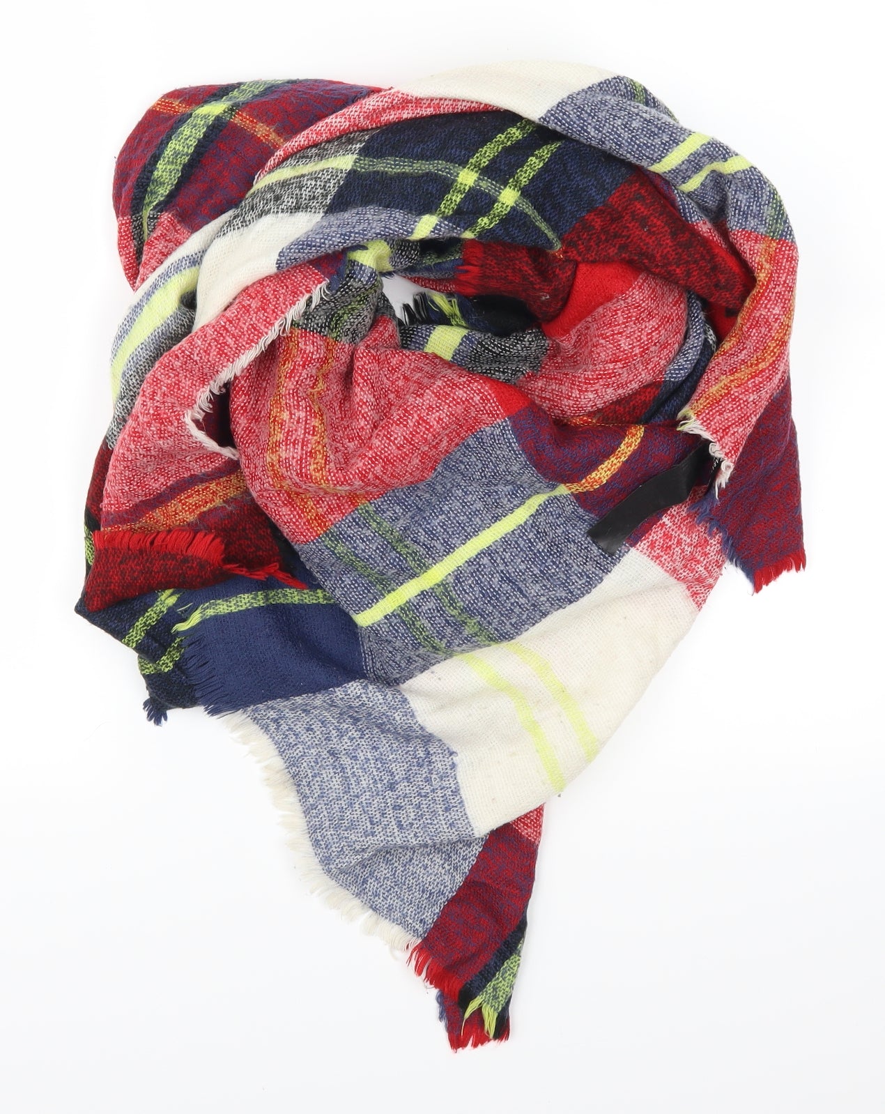 Zara Womens Red Check   Scarf