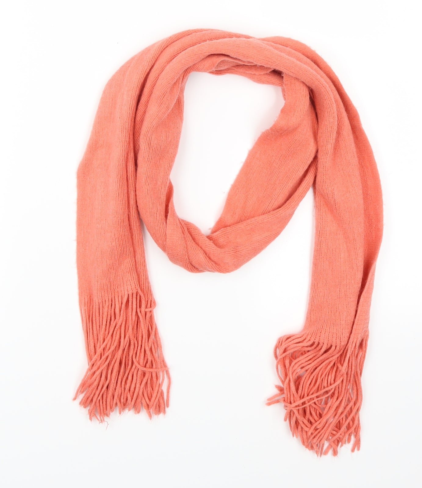 Preworn Womens Pink    Scarf   - Coral