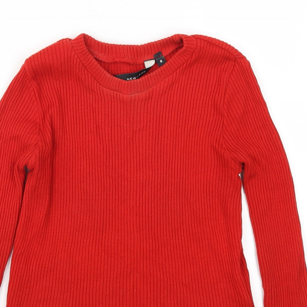 New Look Womens Red   Pullover Jumper Size 8
