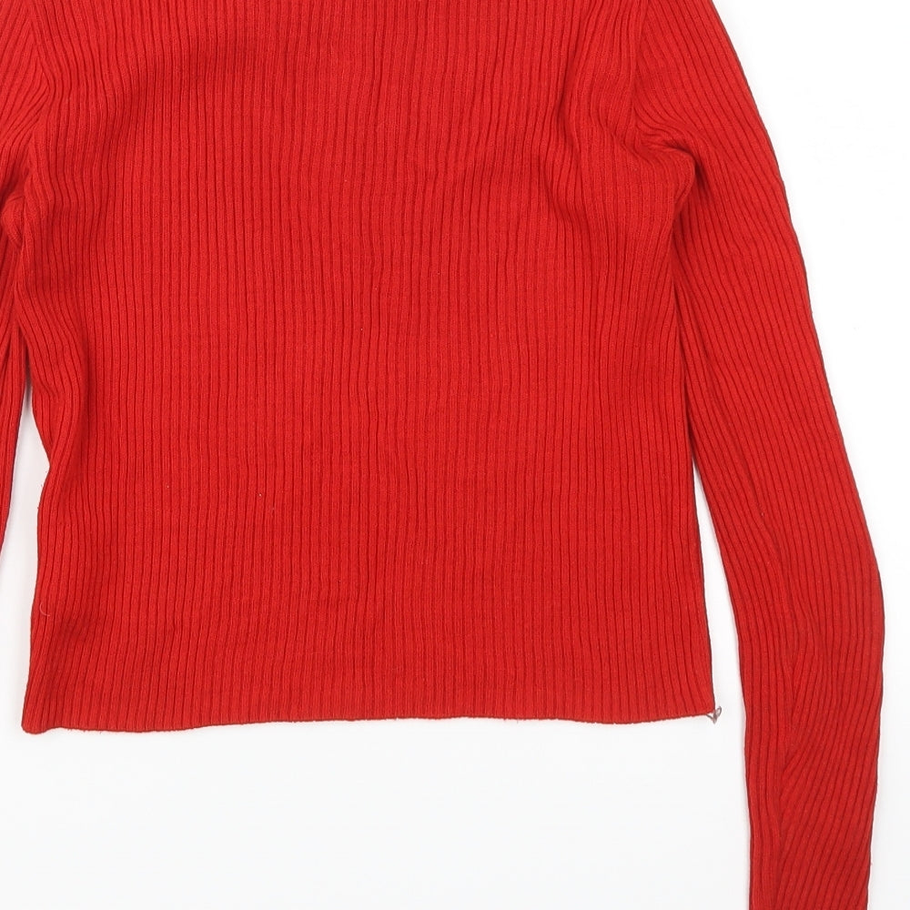 New Look Womens Red   Pullover Jumper Size 8