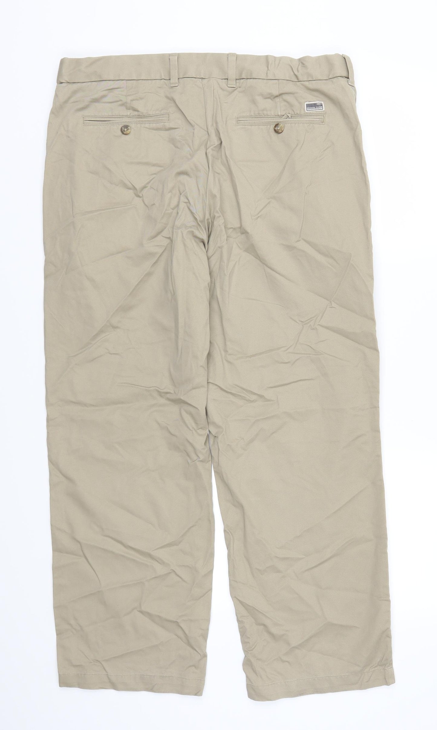 Marks and Spencer Mens Beige   Chino Trousers Size 36 L29 in