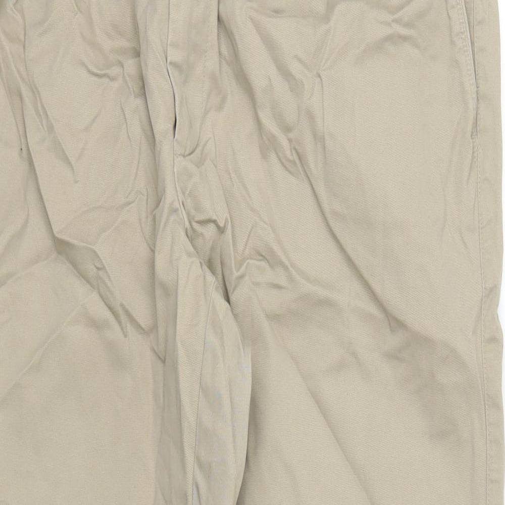 Marks and Spencer Mens Beige   Chino Trousers Size 36 L29 in