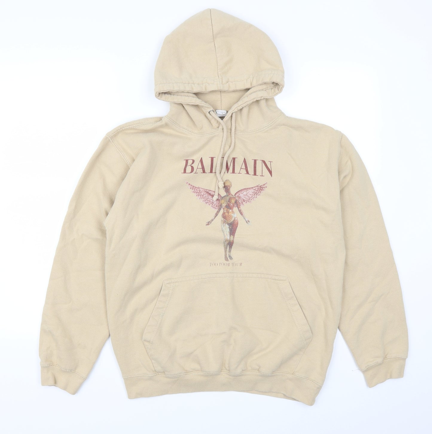 All We So Is Mens Beige   Pullover Hoodie Size M  - Nirvana In Utero